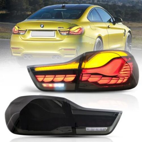 Диодни стопове за BMW F32 / F33 / F36 / F82 / F83 (2014-2020) GTS look с бягащ мигач – опушени