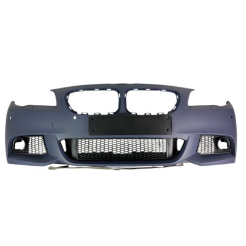 Предна броня за BMW F10 / F11 – M-Tech дизайн с отвори за парктроник, с отвори за пръскалки грундирана