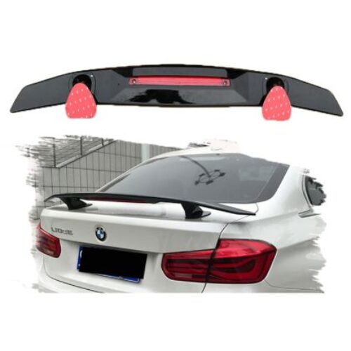 Спойлер антикрило universal 78cm с трети стоп и разстояние между планките 65cm – черен гланц