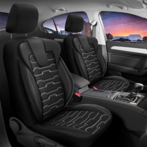 3D Тапицерия за седалки кожена Streetech Sport SP11 – черна