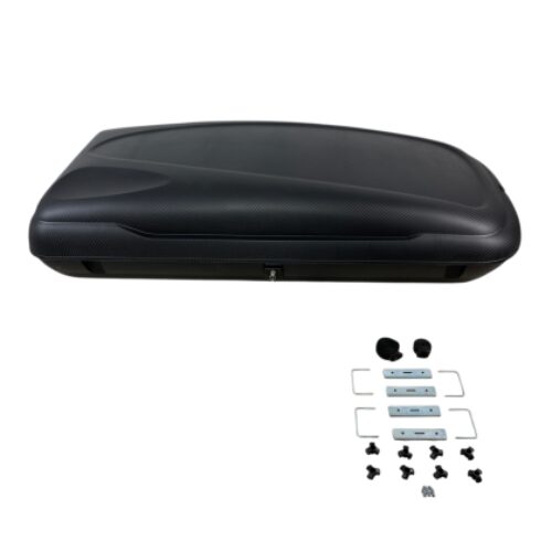 Автобокс Art Plast 200x79x38cm с ключ, 480 литра – черен карбон с двустранно отваряне
